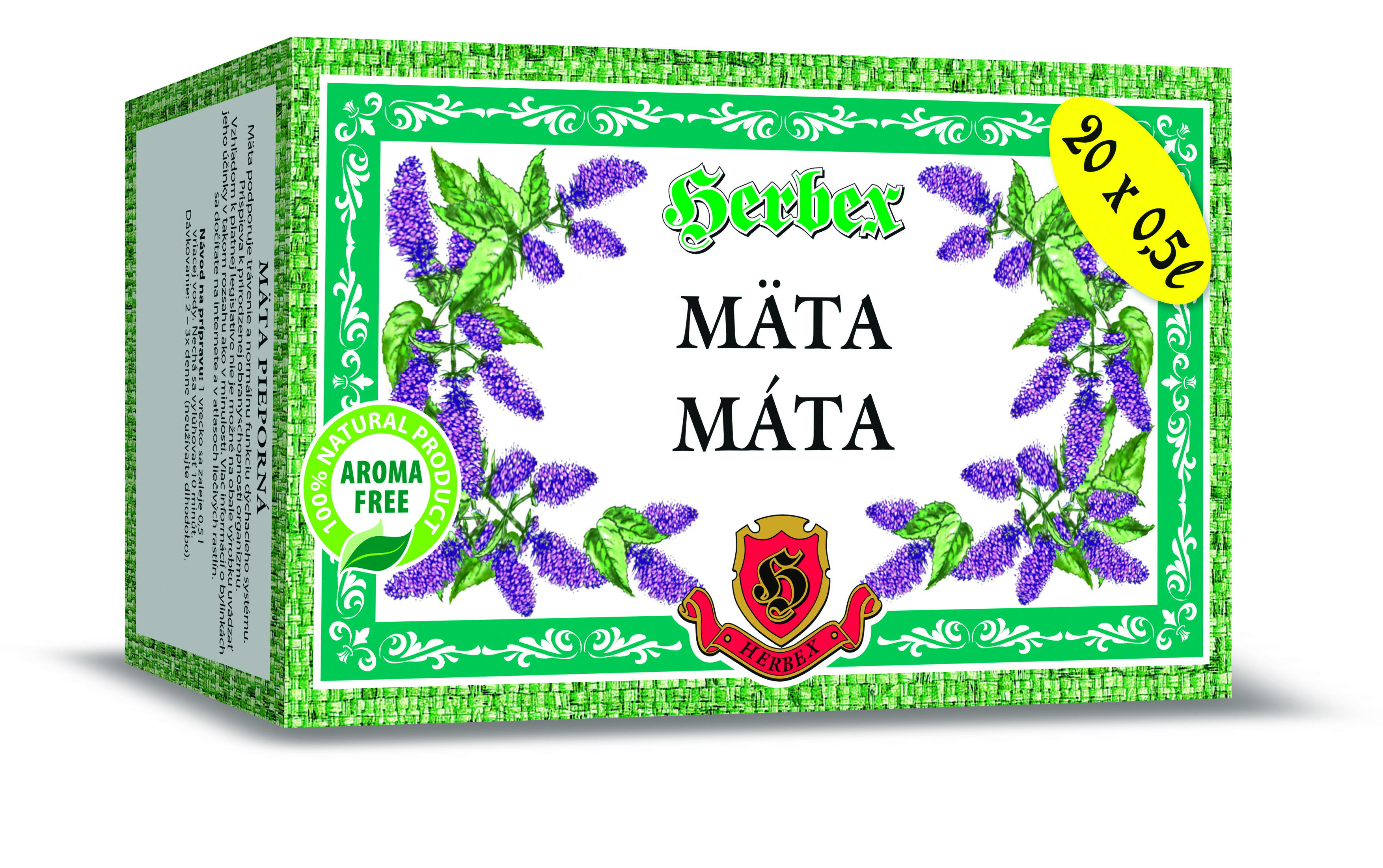 Levně HERBEX Máta peprná n.s.20x3g