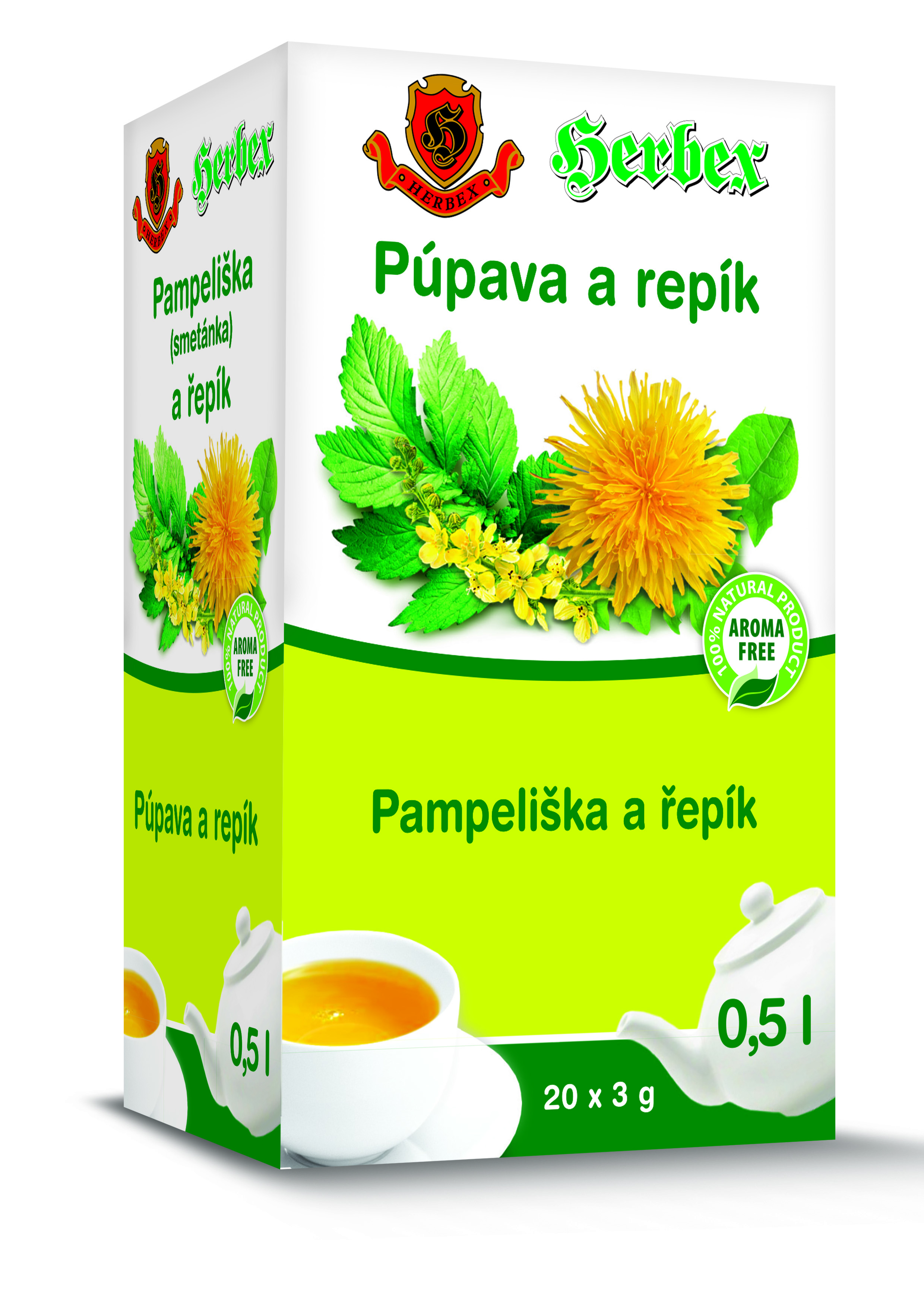 Levně HERBEX Pampeliška a řepík n.s.20x3g