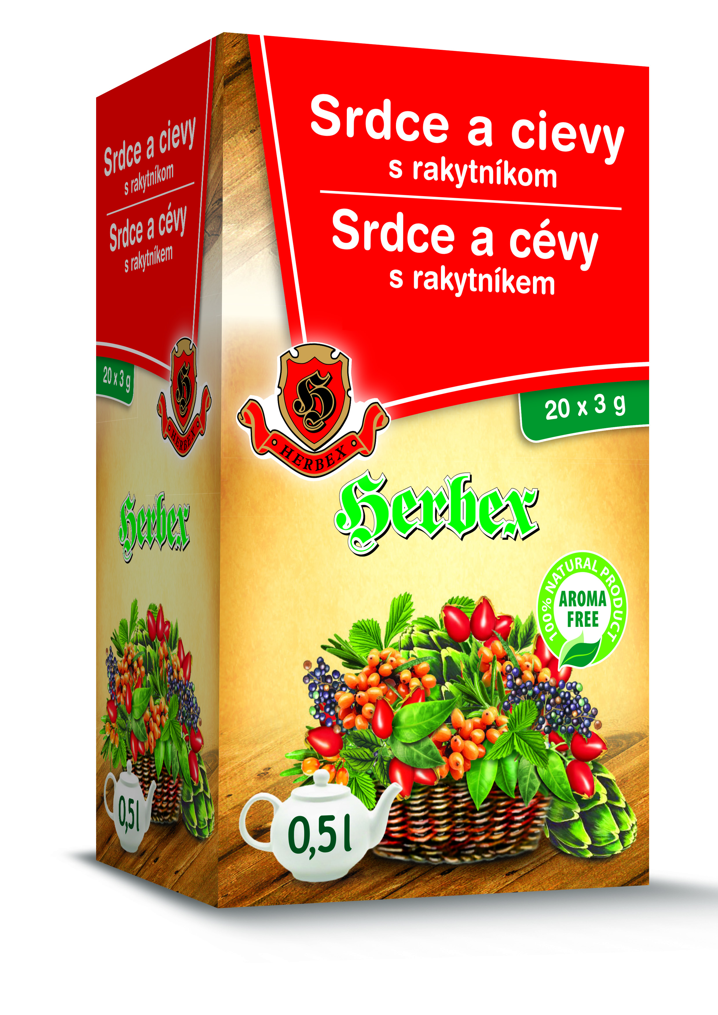 Levně HERBEX Srdce a cévy s rakytníkem n.s.20x3g