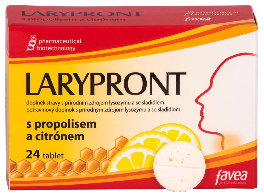 Levně Favea Larypront s propolisem a citrónem tbl.24