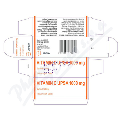 Levně Vitamin C UPSA 1000mg tbl.eff.10