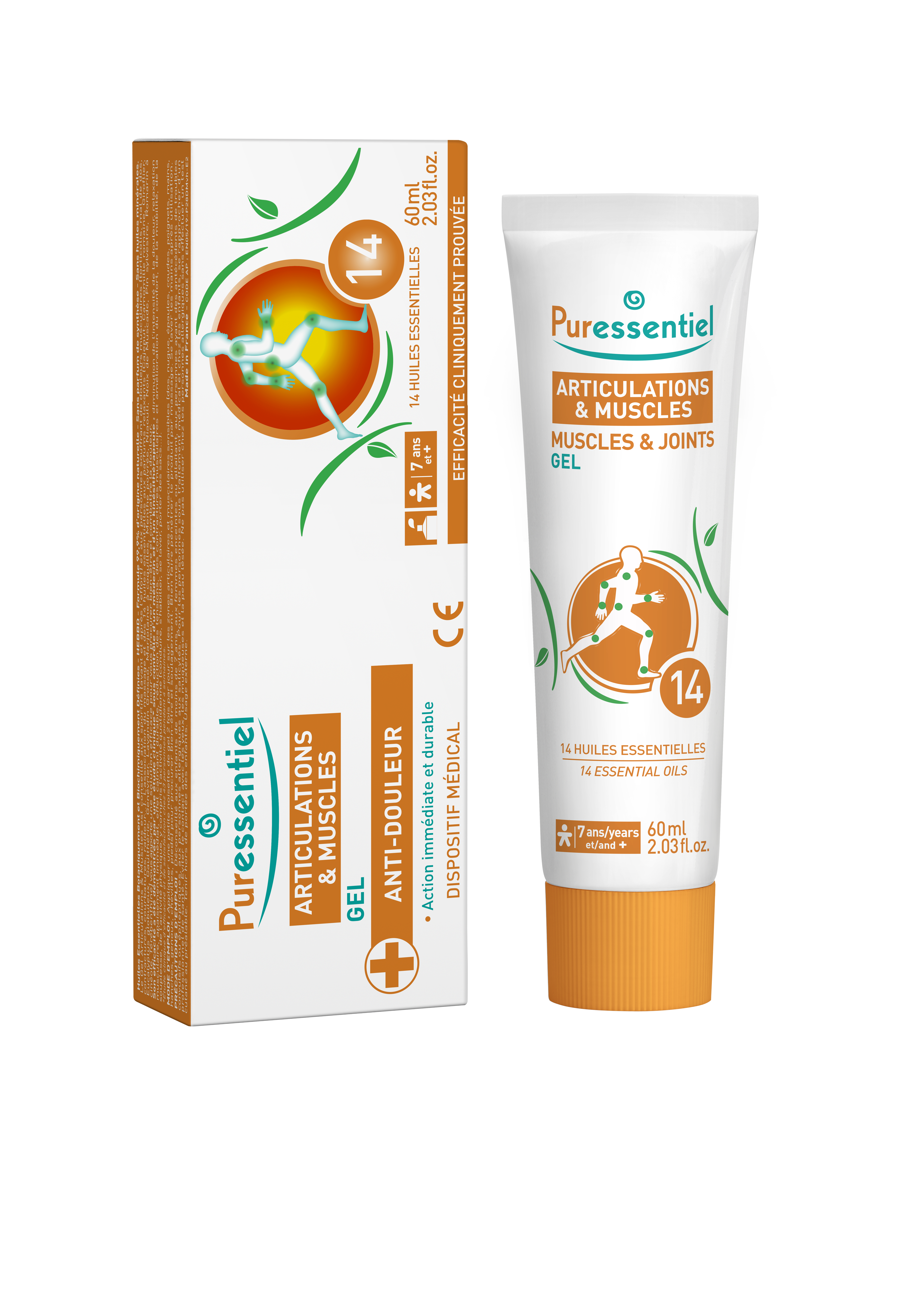 Levně PURESSENTIEL Gel na bolavé svaly a klouby 60ml