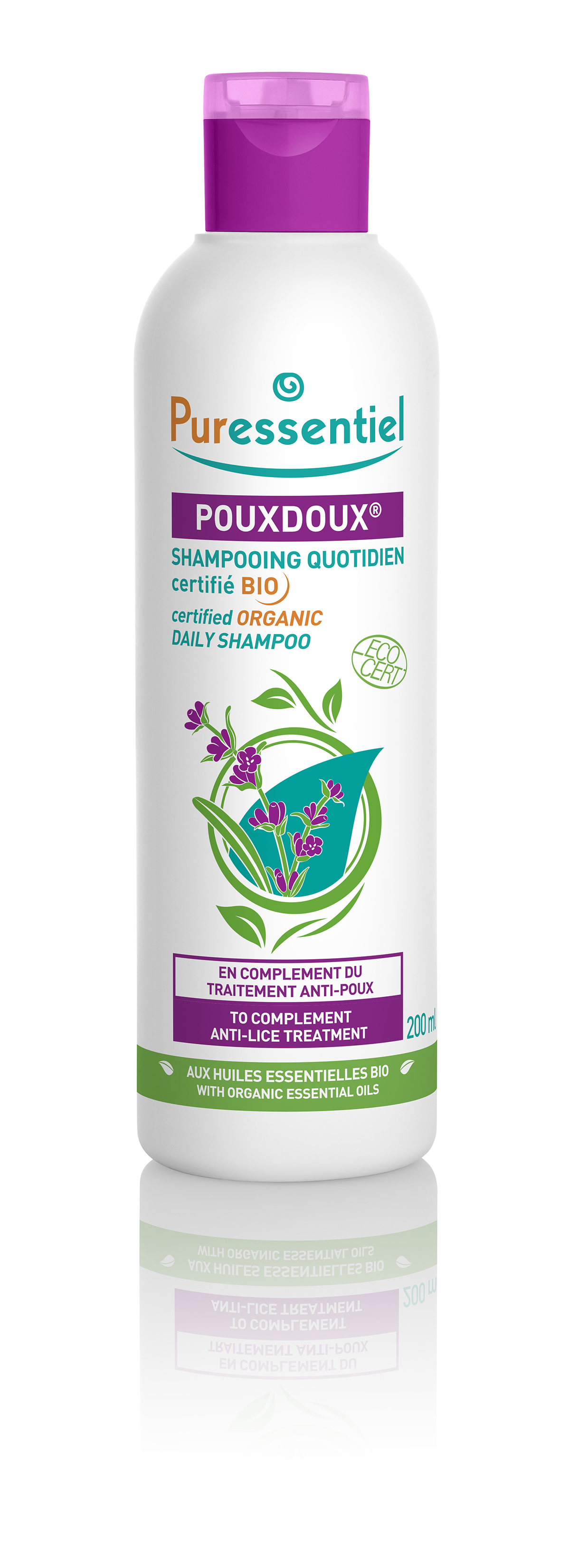 Levně PURESSENTIEL Šampon PODOUX proti vším 200ml BIO