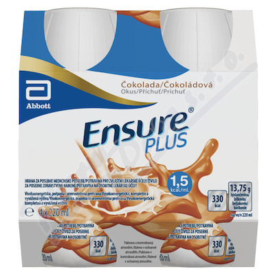 Levně Ensure Plus čokoládová příchuť por.sol.4x220ml