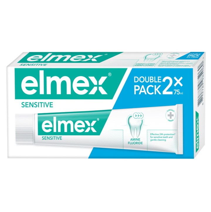Levně elmex Sensitive zubní pasta duo 2x75ml
