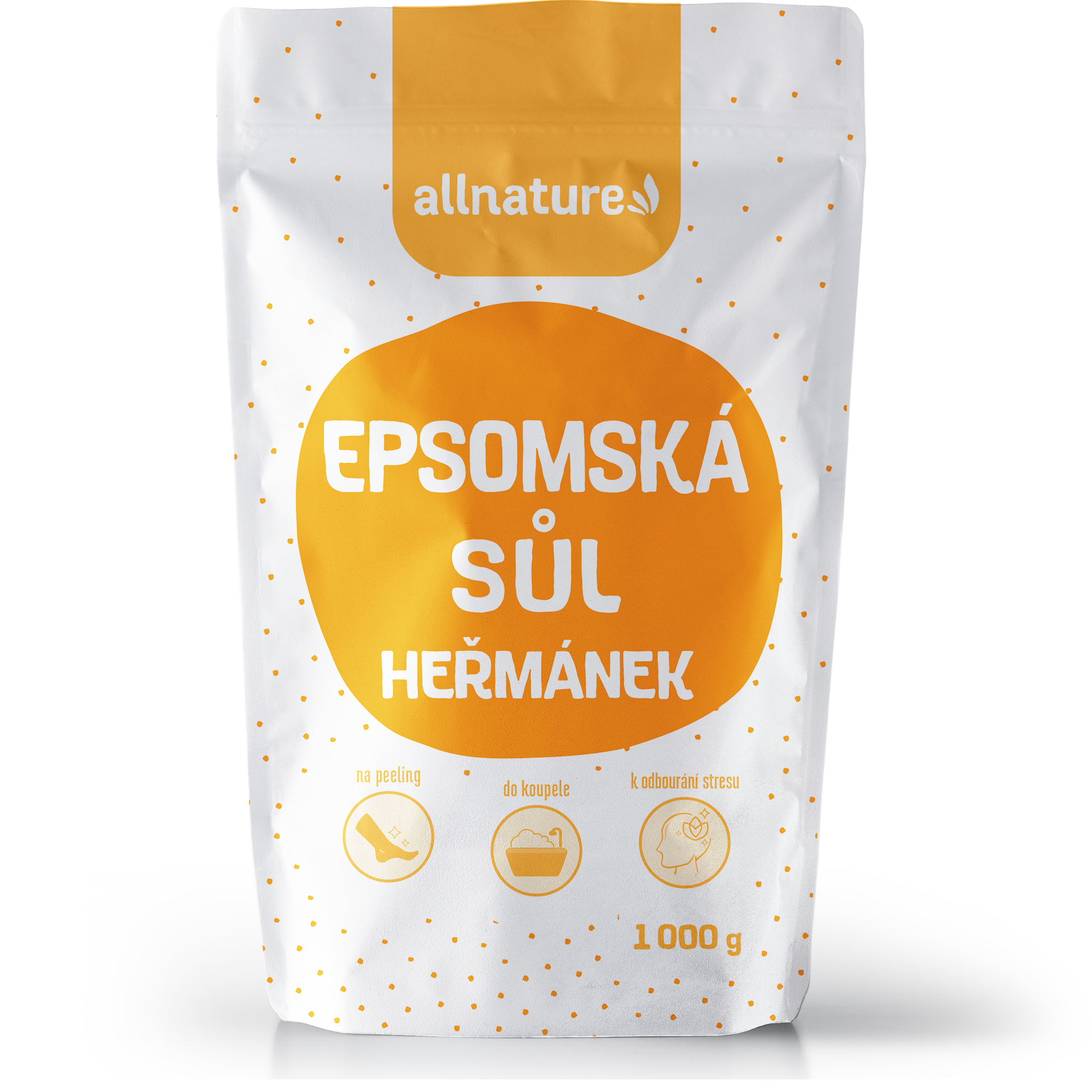Levně Allnature Epsomská sůl Heřmánek 1000g