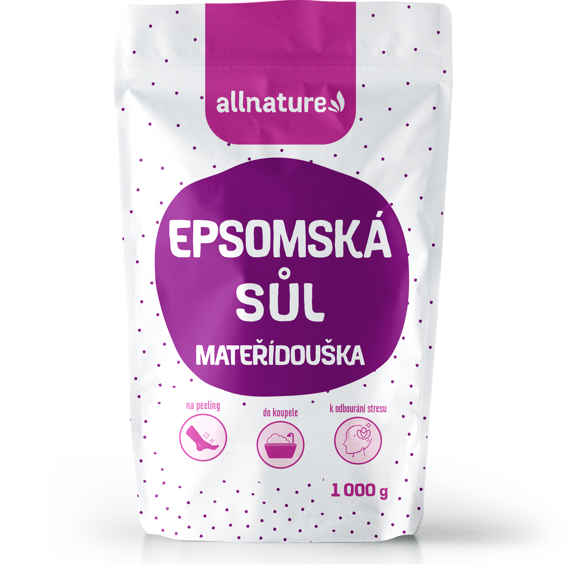 Levně Allnature Epsomská sůl Mateřídouška 1000g