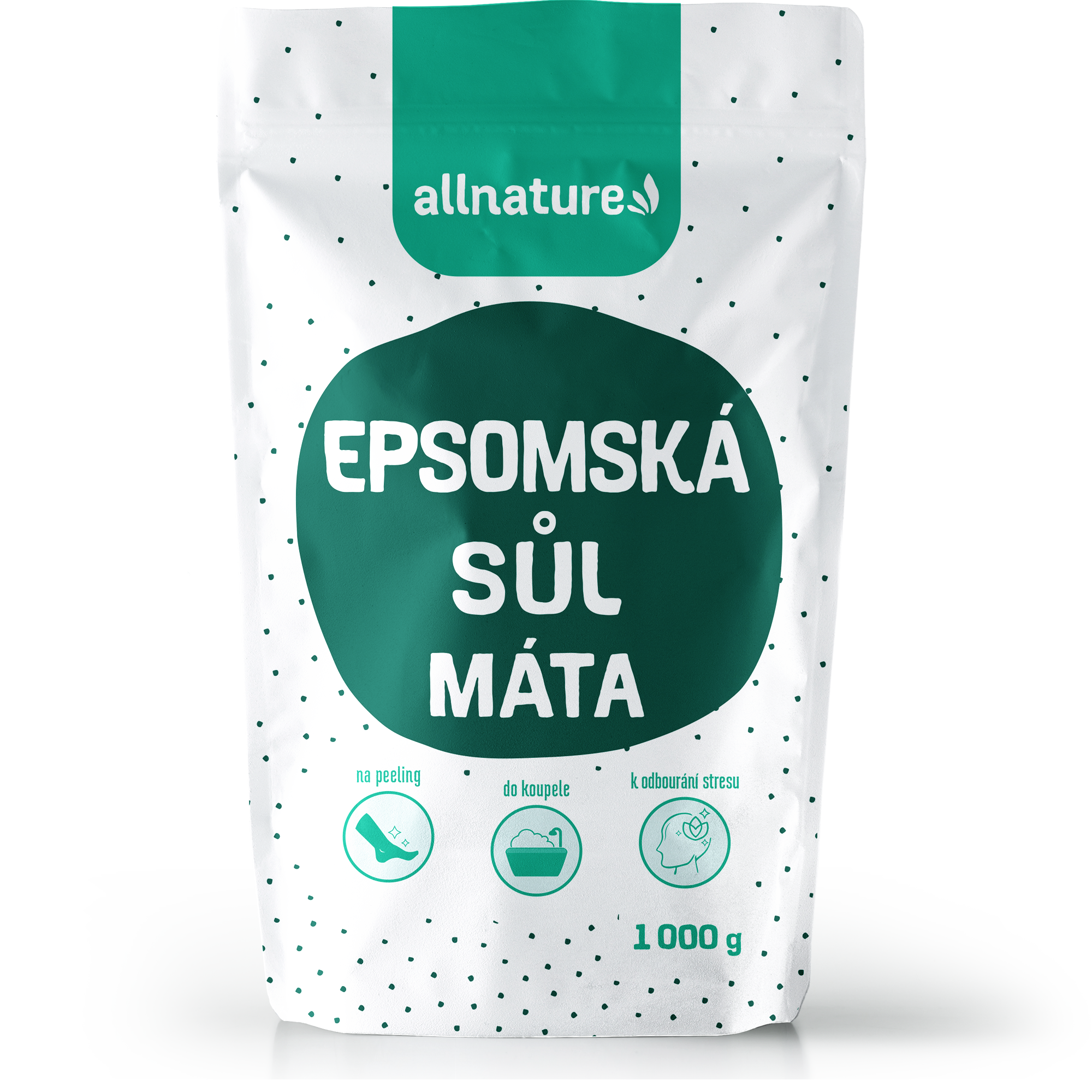 Levně Allnature Epsomská sůl Máta 1000g