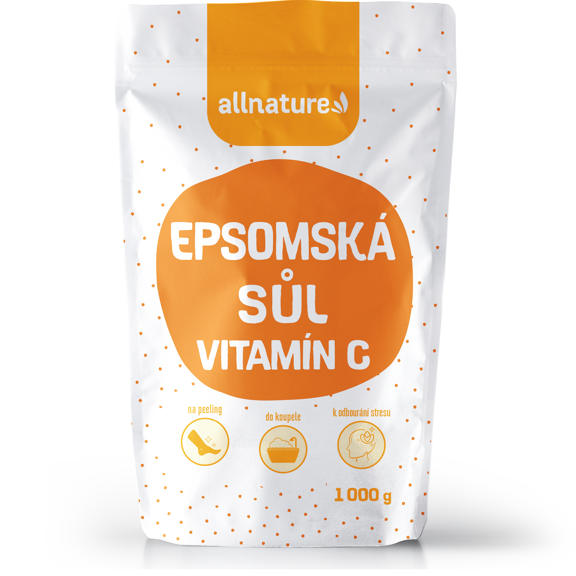 Levně Allnature Epsomská sůl s vitamínem C 1000g