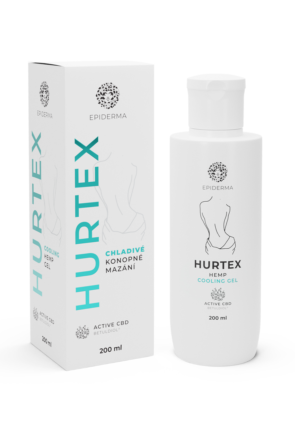 Levně EPIDERMA HURTEX Chladivé konopné mazání 200ml
