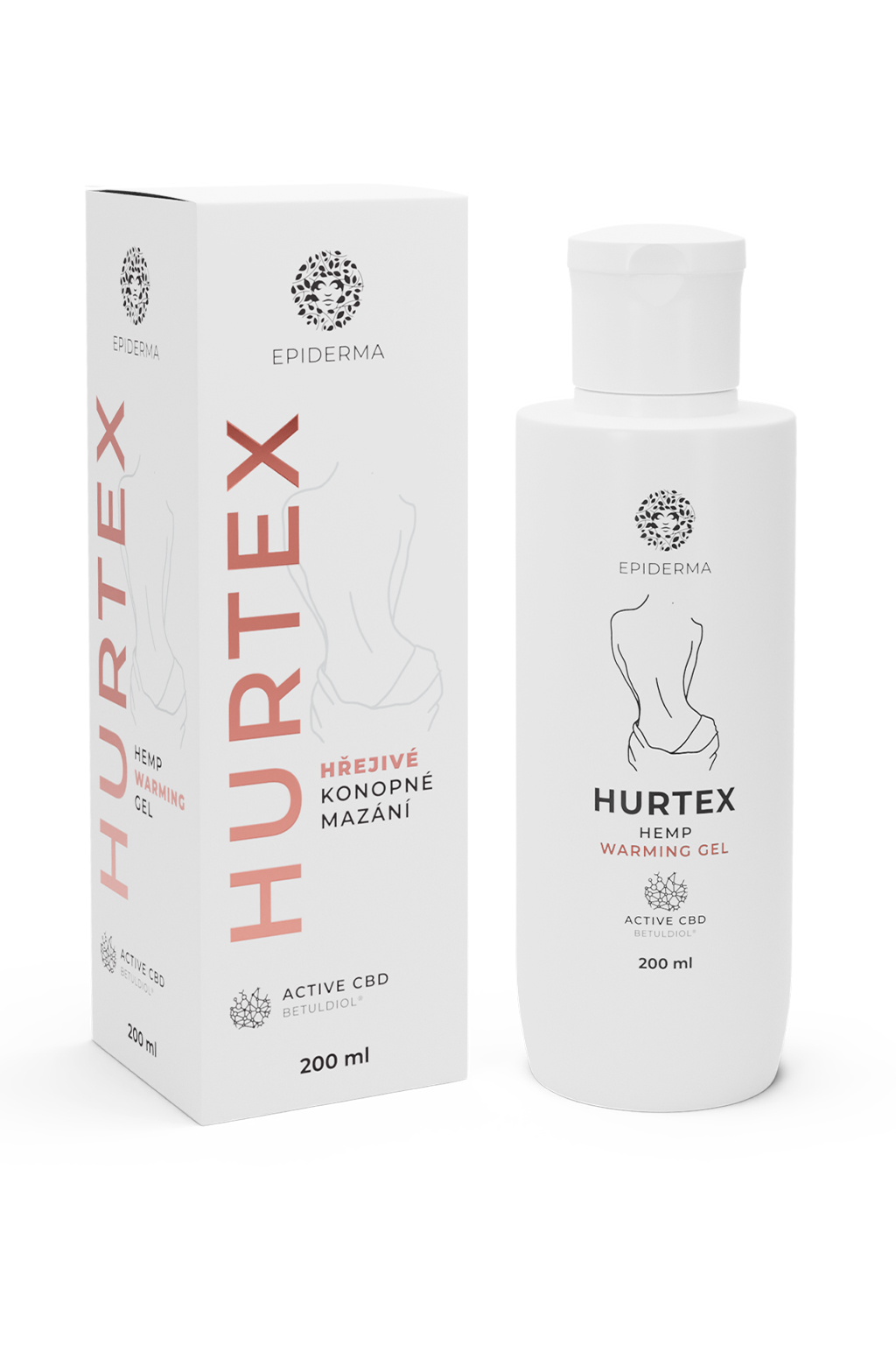Levně EPIDERMA HURTEX Hřejivé konopné mazání 200ml