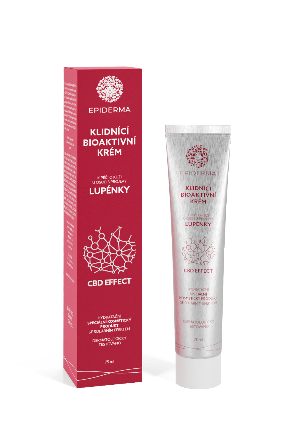 Levně EPIDERMA bioak CBD krém při projevech Lupénky 75ml