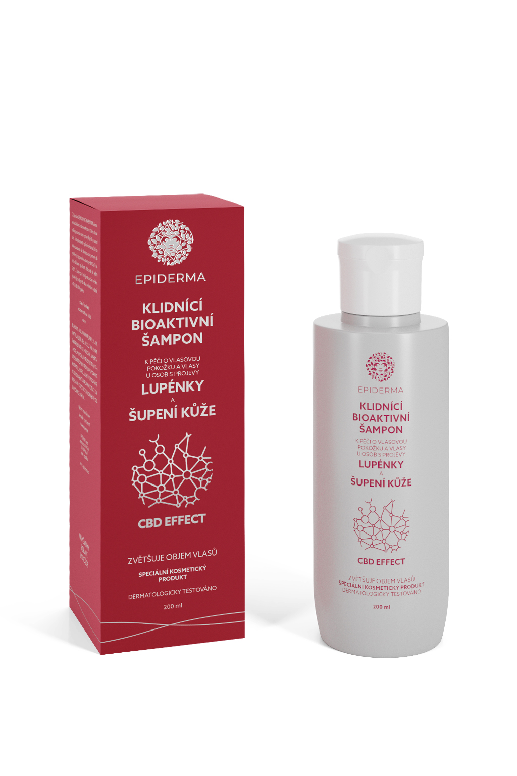 Levně EPIDERMA bioak CBD šampon při projev Lupénky 200ml
