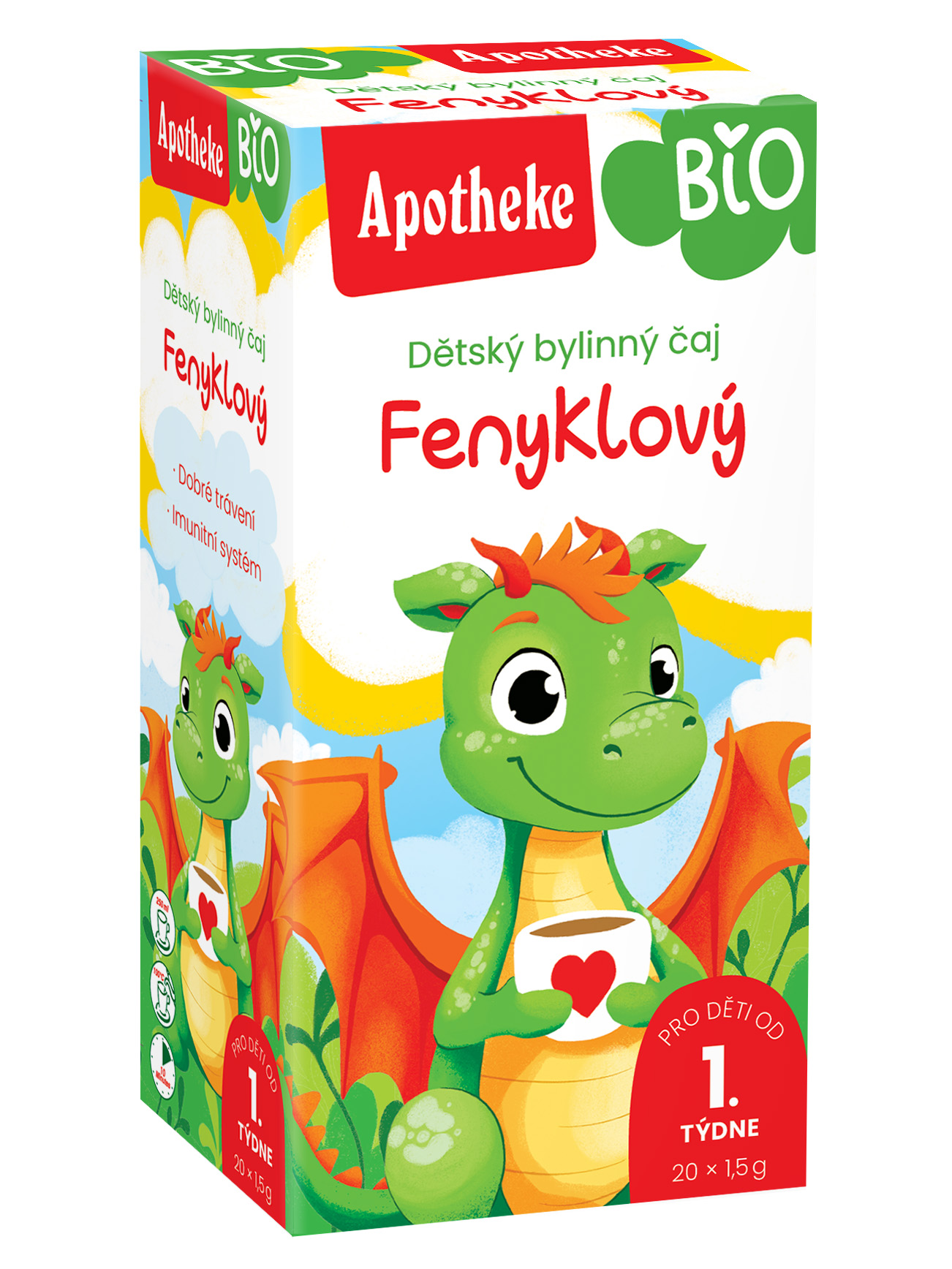 Levně Apotheke Dětský čaj BIO fenyklový 20x1.5g