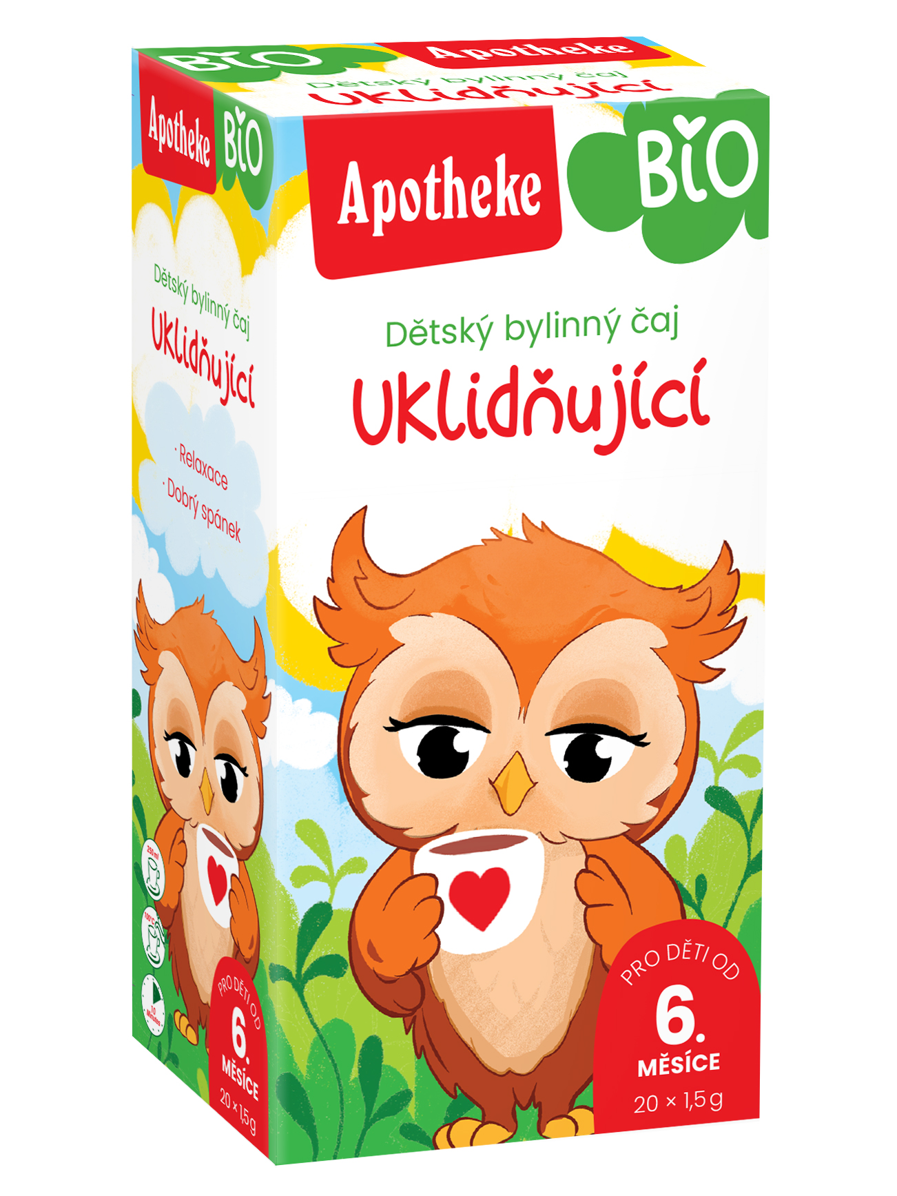 Levně Apotheke Dětský čaj BIO uklidňující 20x1.5g