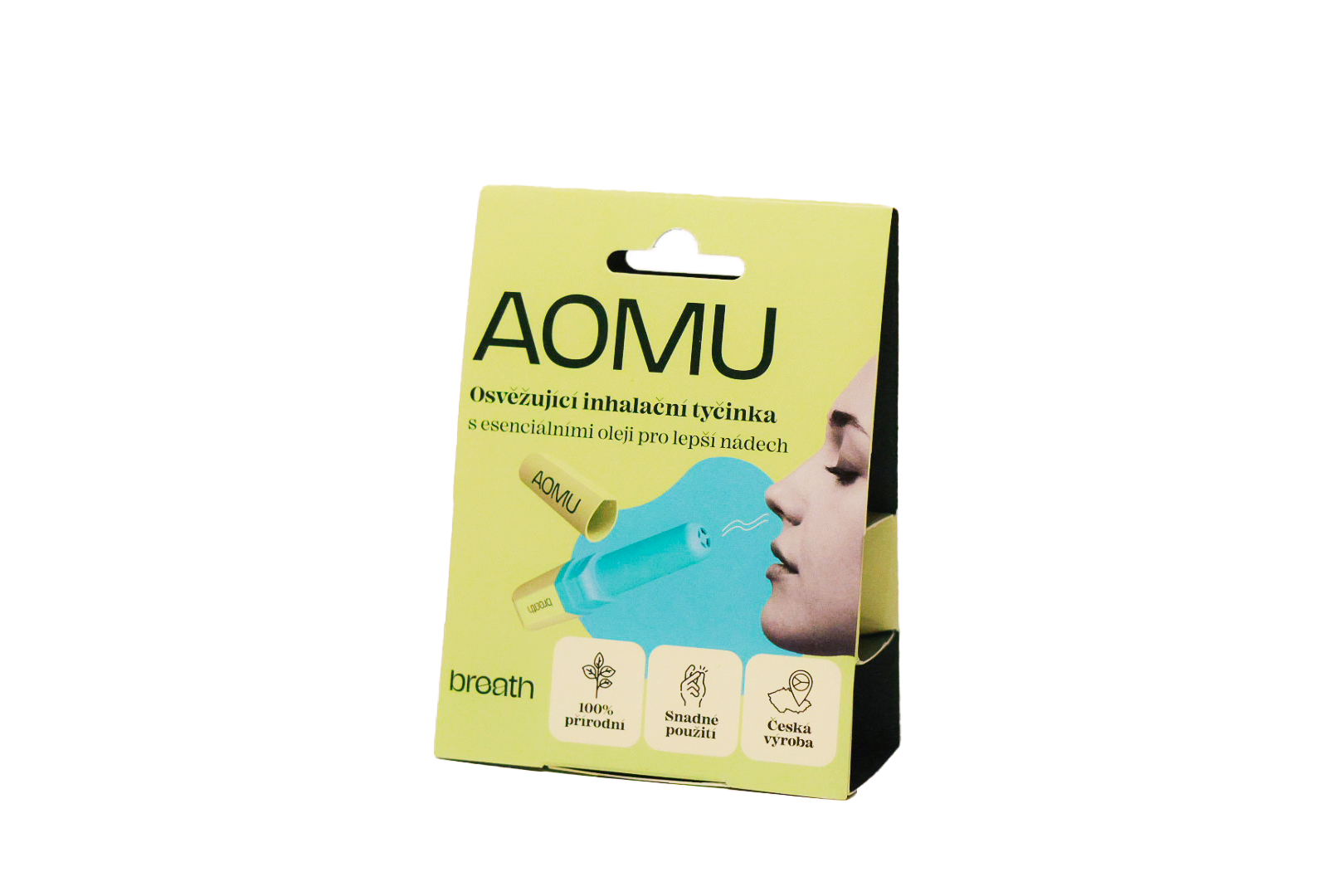 Levně AOMU inhalační tyčinka s esenciálními oleji Breath
