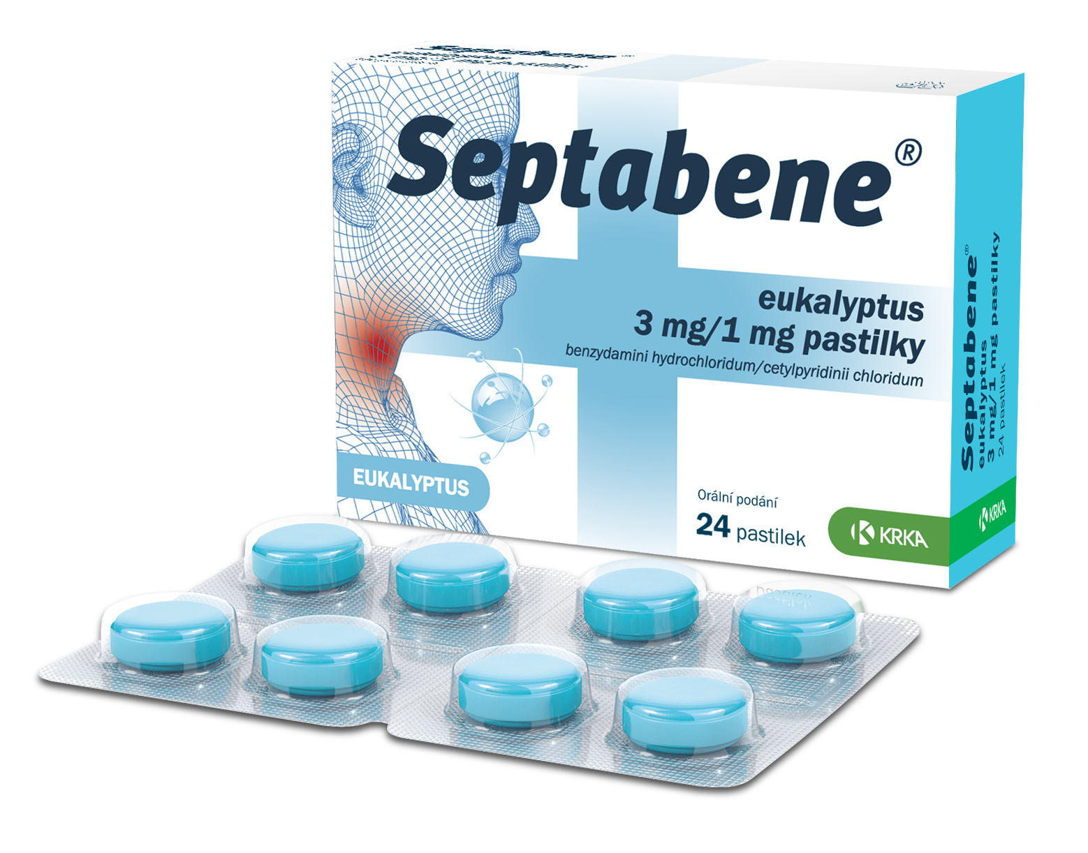 Levně Septabene Eukalyptus 3mg/1mg pas.24