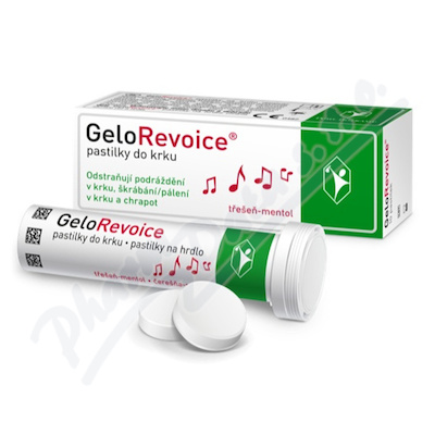 Levně GeloRevoice pastilky do krku třešeň-mentol 10ks