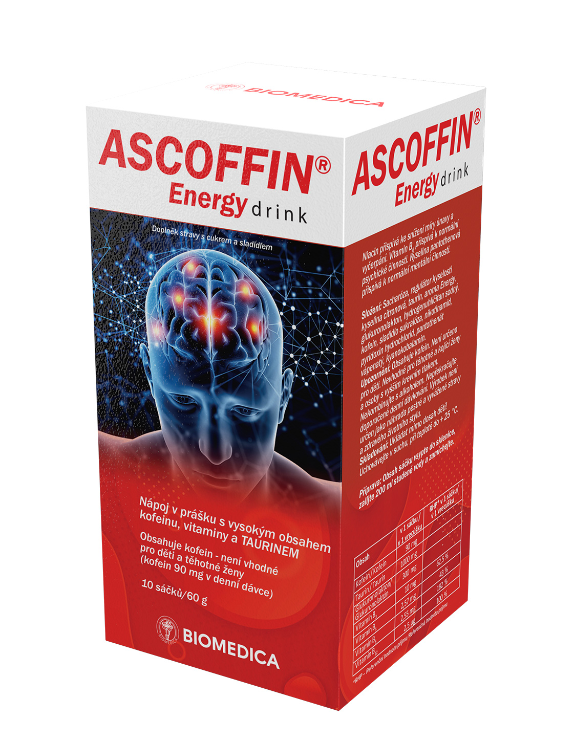 Levně ASCOFFIN Energy drink 10x6g