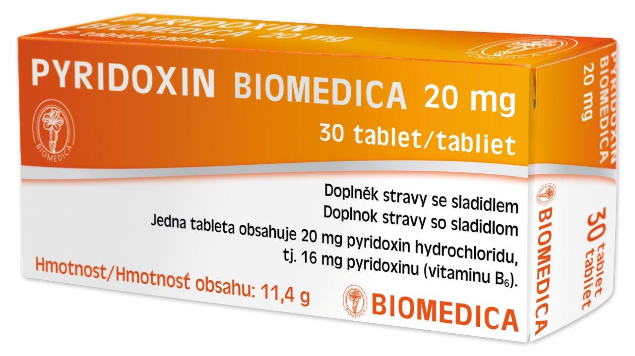 Levně Pyridoxin Biomedica 20mg tbl.30