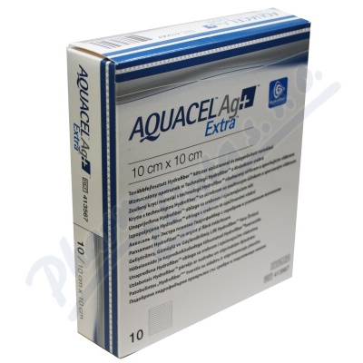 Levně Aquacel Ag+ extra 10x10cm 10ks