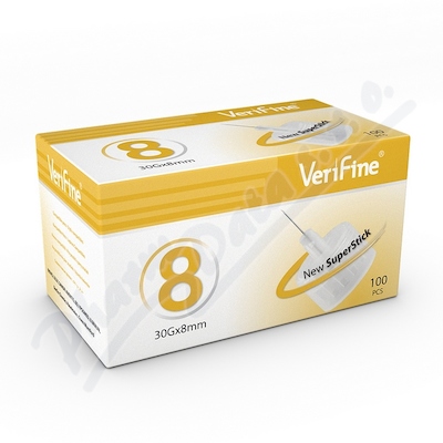 Levně Jehly VERIFINE8 30G 0.30x8mm 100 ks