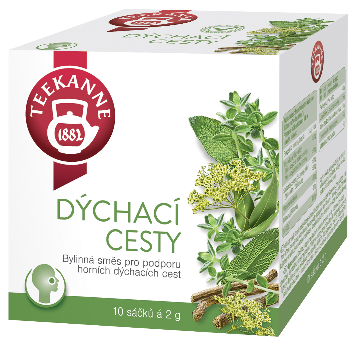 Levně TEEKANNE Dýchací cesty bylinný čaj 10x2g