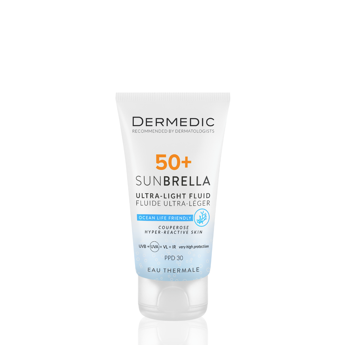 Levně DERMEDIC SUNBRELLA na opalolvání, pro kuperózní pleť SPF50+ 40ml