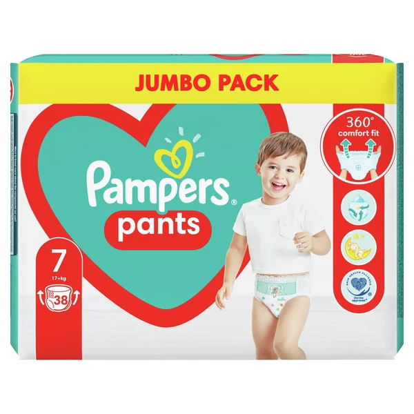 Levně Pampers pants 7 17+kg 38ks