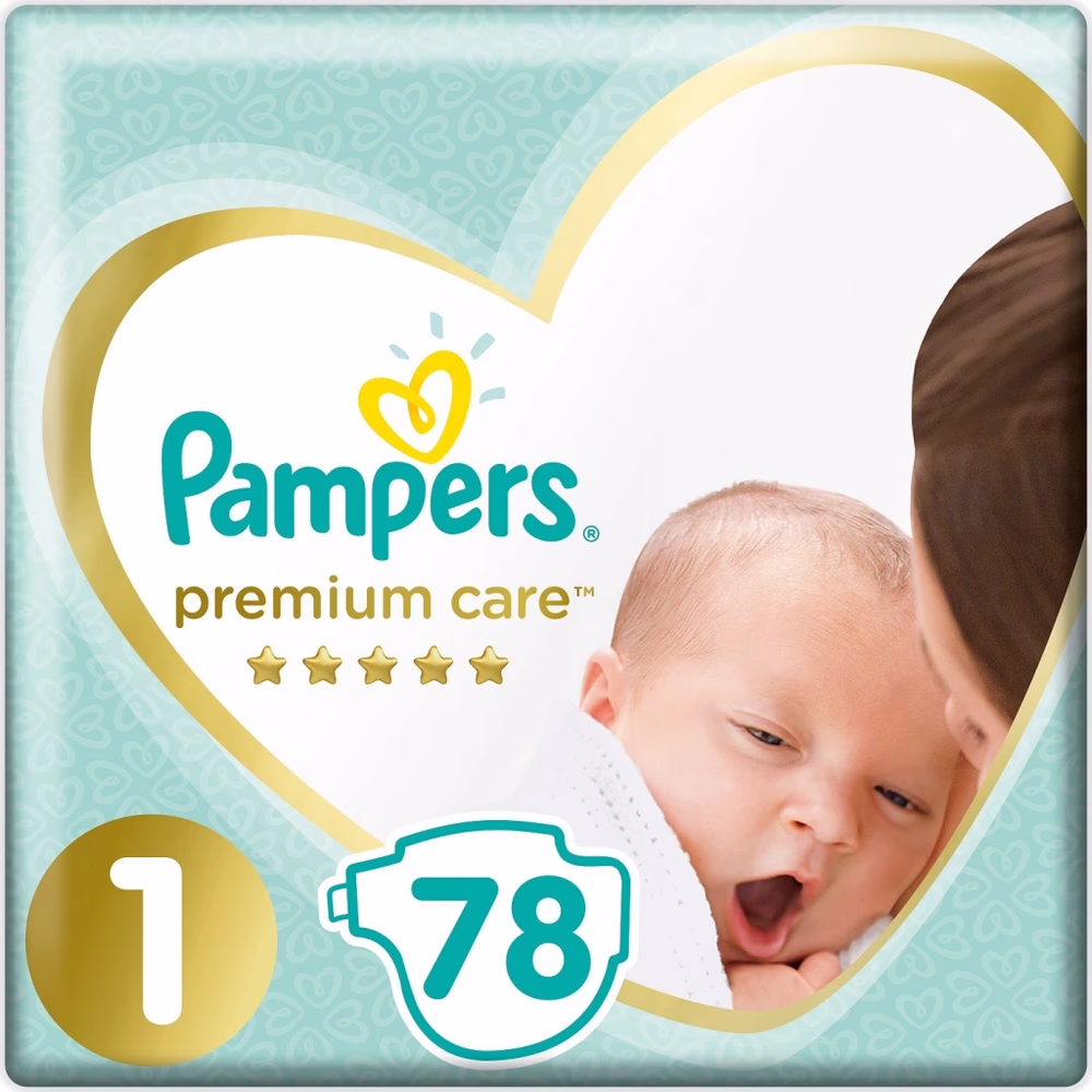 Levně Pampers Premium Care 1 Newborn 78ks