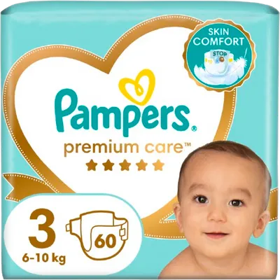Levně Pampers Premium Care 3 Midi 60ks