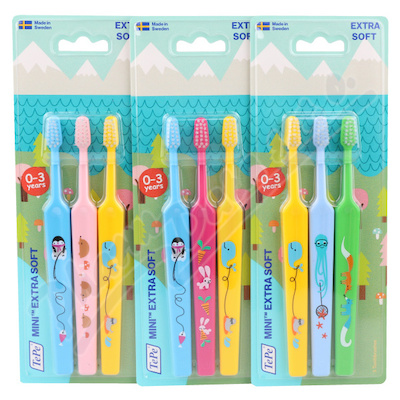 Levně TePe Mini x-soft zubní kartáčky 3ks blistr 382310