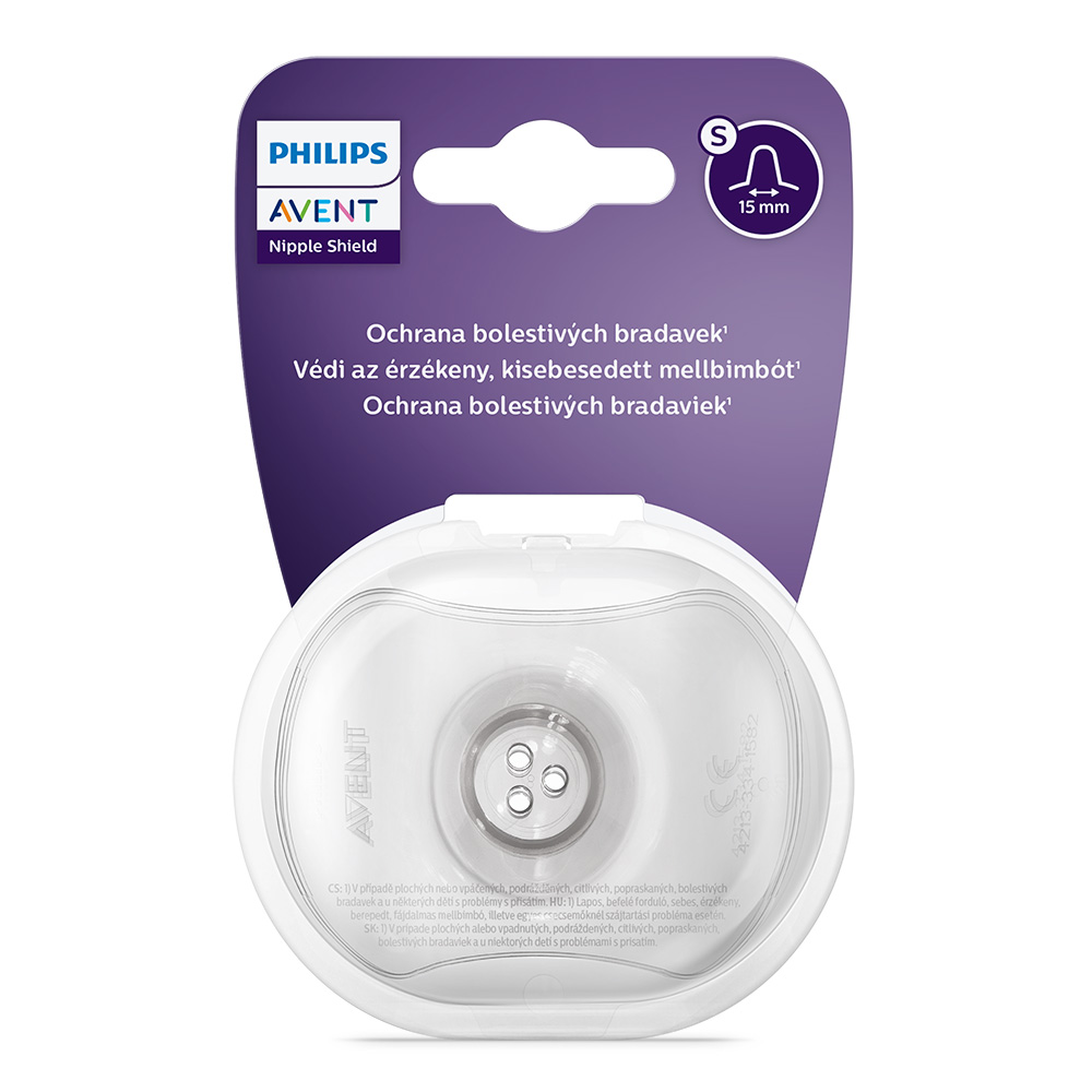 Levně Philips AVENT Chránič bradavek - small 2 ks + ster.krabička