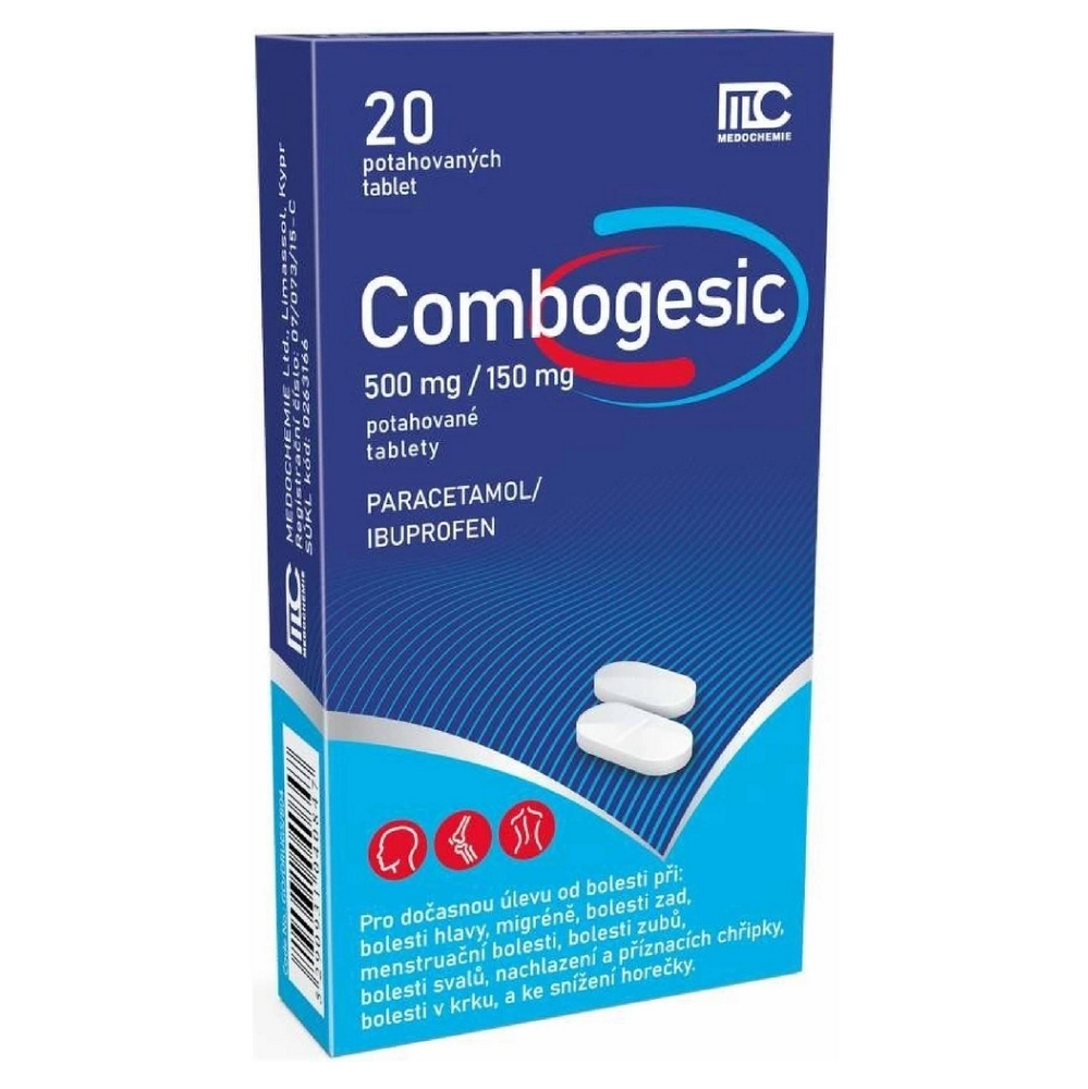 Levně Combogesic 500mg/150mg tbl.flm.20