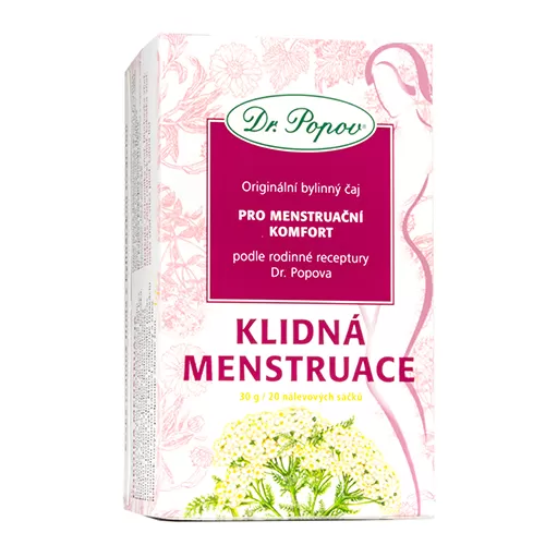 Levně Dr.Popov Čaj Klidná menstruace 20x1.5g