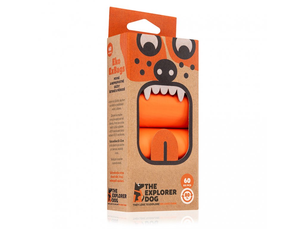 Levně EXPLORER DOG Sáčky na psí hovínka 33x22cm 60ks