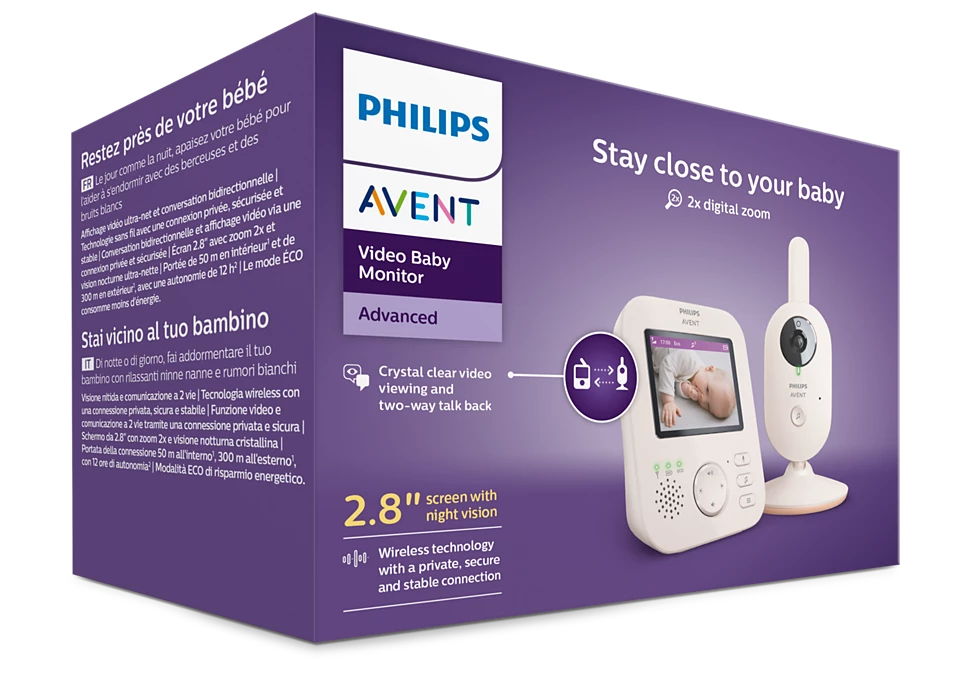 Levně Philips AVENT Baby video monitor SCD881/26
