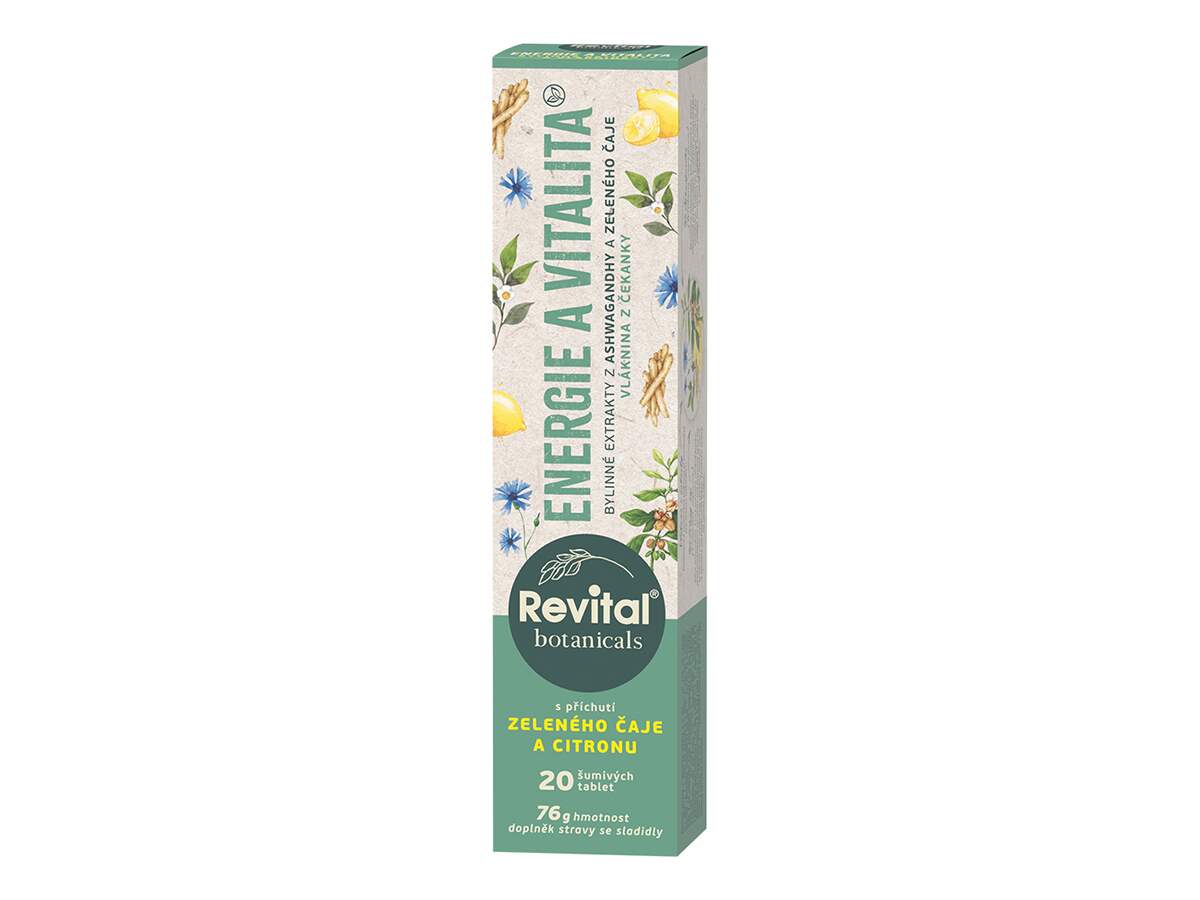 Levně Revital Botanicals Energie a vitalita 20 šumivých tablet