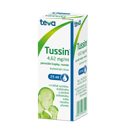 Levně Tussin 4.62mg/ml perorální kapky 1x25ml