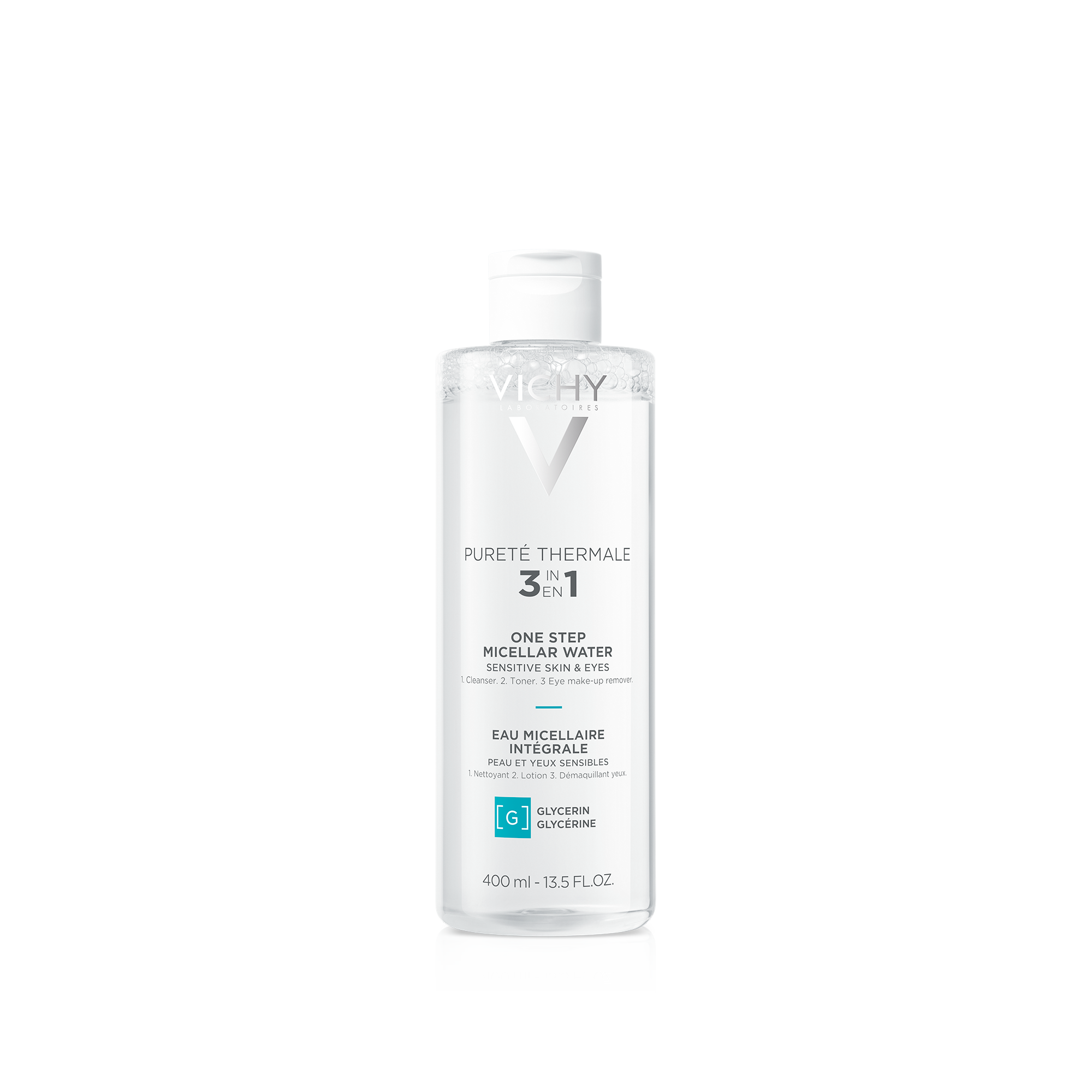 VICHY PURETÉ THERMALE Micelární voda 3v1 400ml koupíte na MojeLékárna.cz