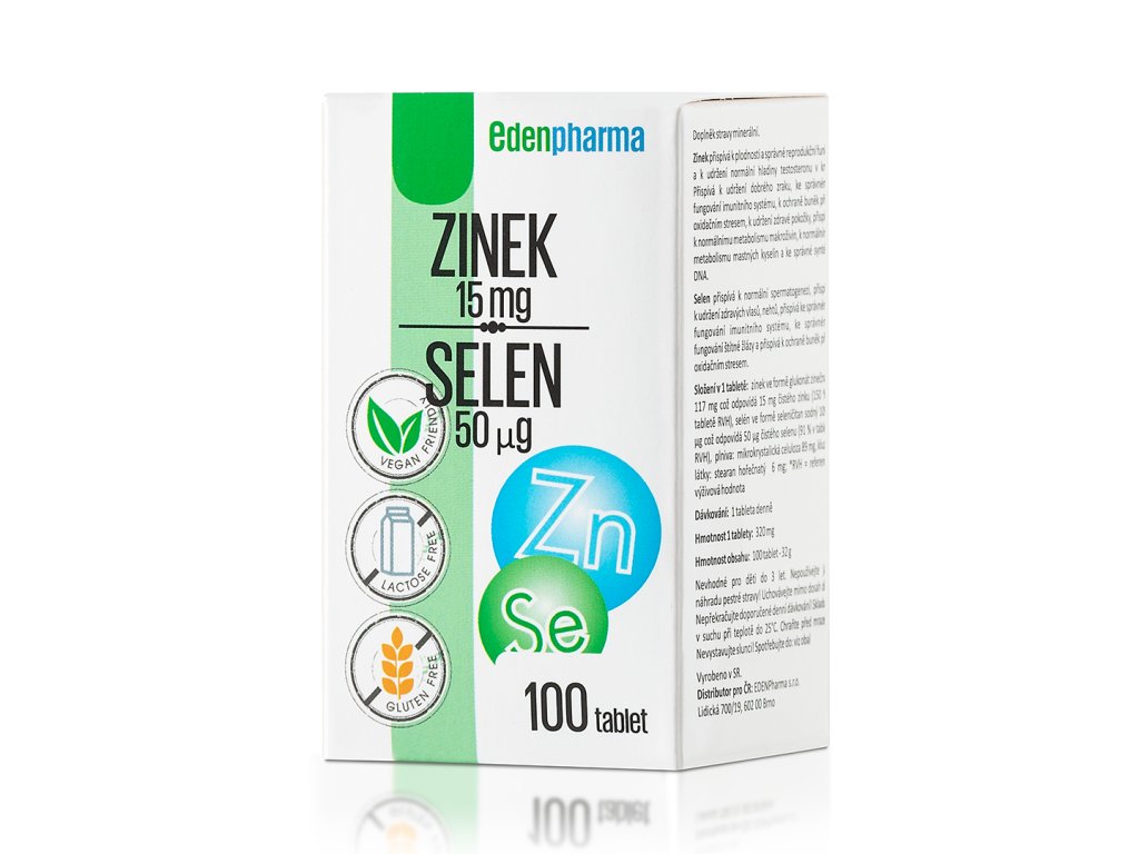 Levně Edenpharma Zinek Selen tbl.100