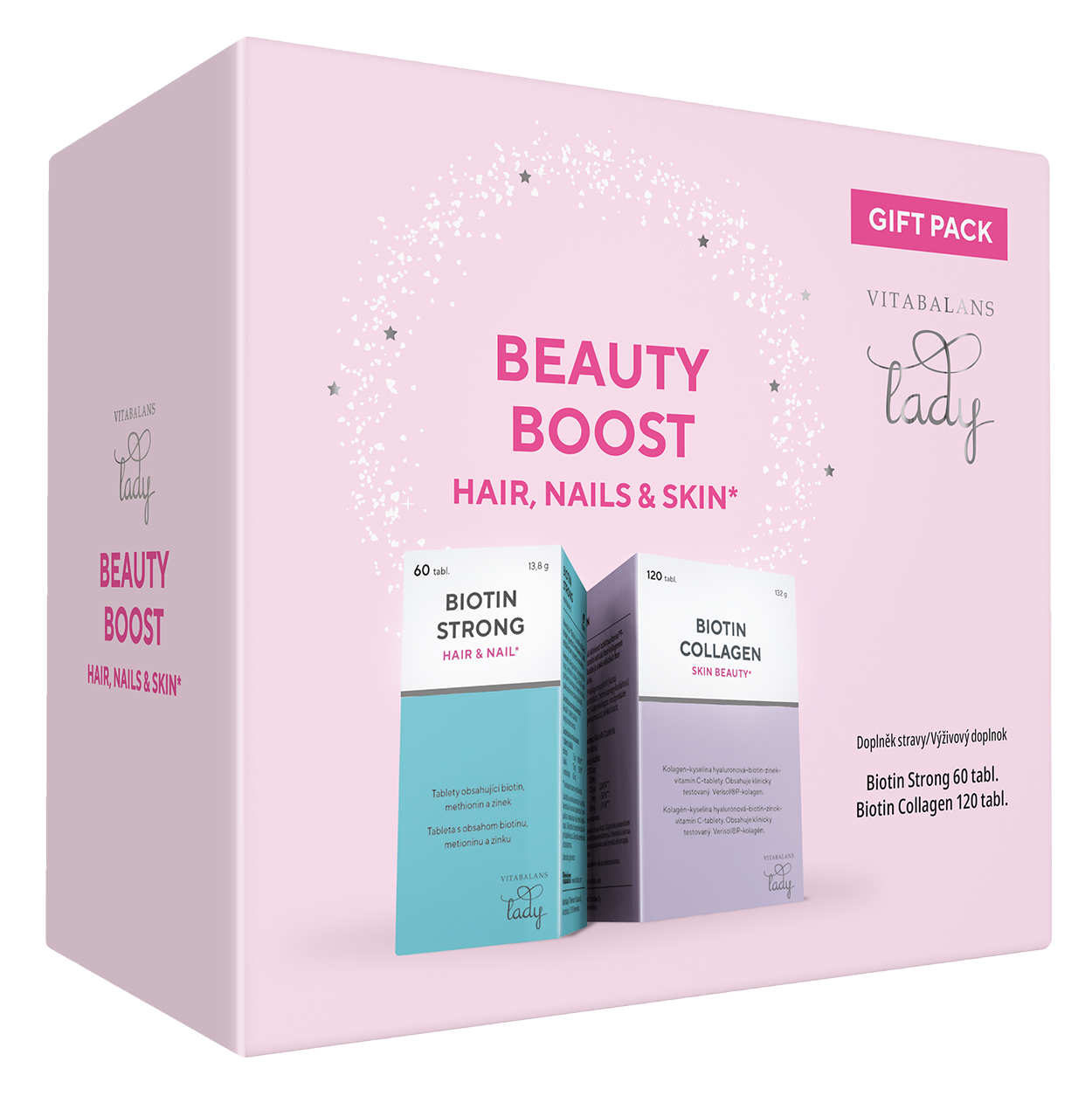 Levně Biotin Beauty Strong&Biotin Collagen 120 a 60 tablet