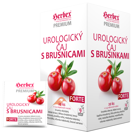 Levně HERBEX Urologický čaj s brusinkami FORTE 20x1.5g