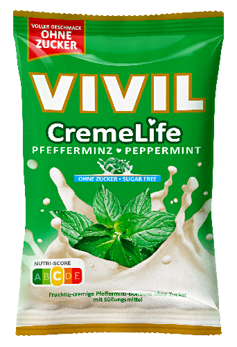 Levně Vivil CremeLife peprmint bez cukru 90g
