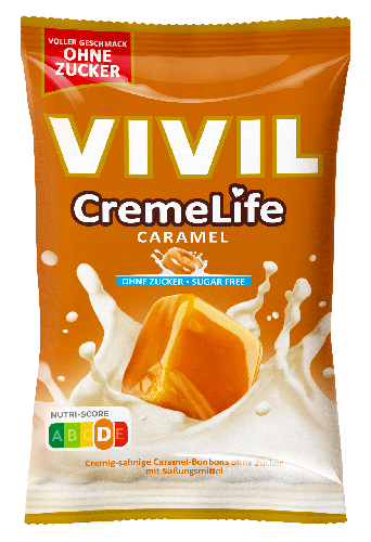 Levně Vivil CremeLife karamel bez cukru 90g