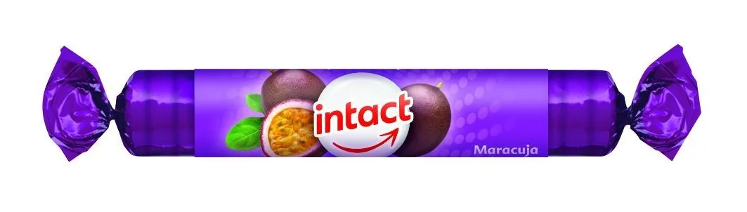 Levně Intact hroznový cukr s vitaminem C, maracuja 16ks