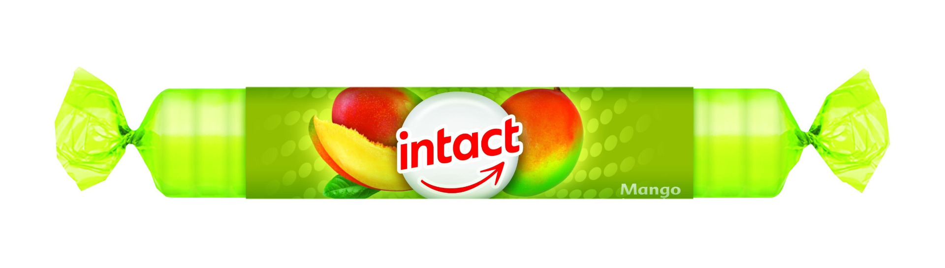 Levně Intact hroznový cukr s vitaminem C, mango 16ks