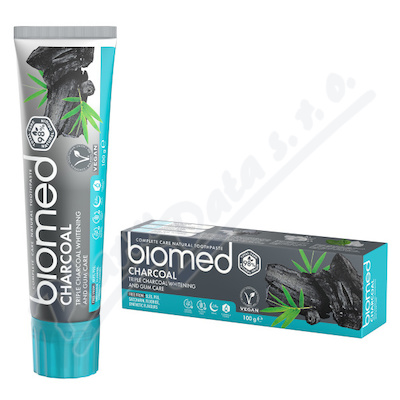 Levně BIOMED CHARCOAL zubní pasta BIO 100g