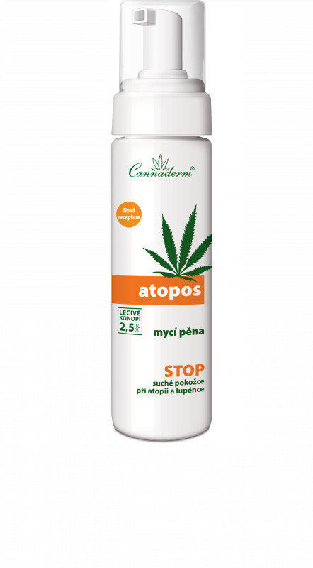Levně Cannaderm Atopos mycí pěna NEW 180ml
