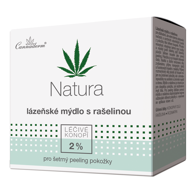 Levně Cannaderm Natura lázeňské mýdlo s rašelinou 80g